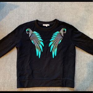 Maje knit patterned sweatshirt